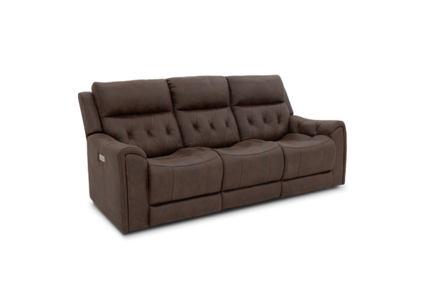 Anniston Walnut Power Reclining Sofa - Image 2