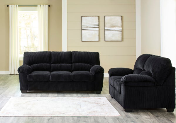 SimpleJoy Onyx Sofa Set