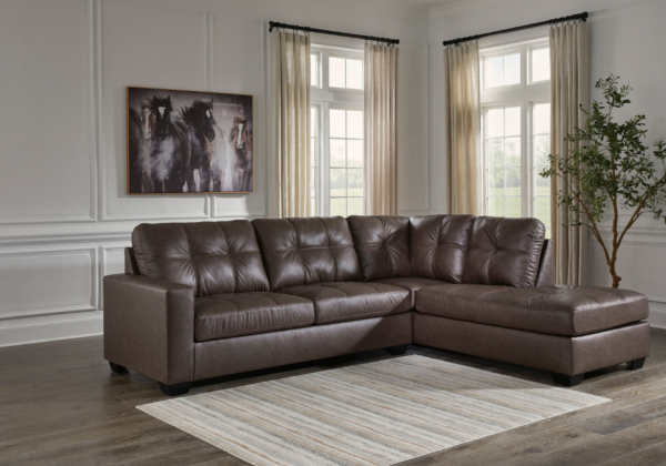 Barlin Mills Umber RAF Chaise Sectional - Image 2