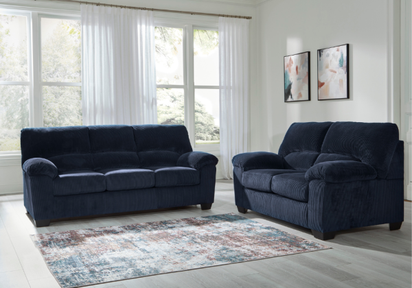 SimpleJoy Navy Sofa Set