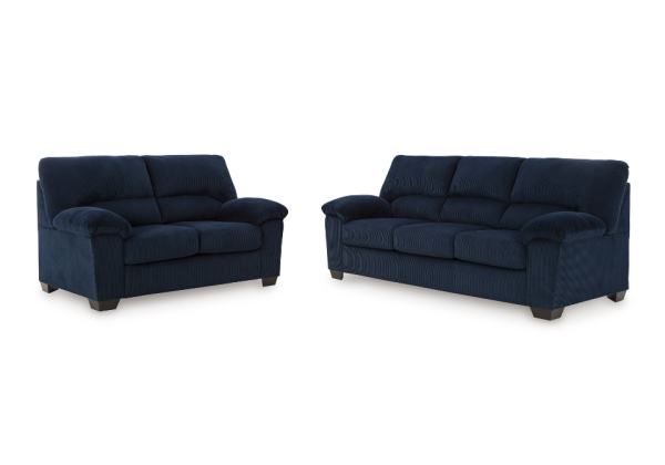 SimpleJoy Navy Sofa Set - Image 2