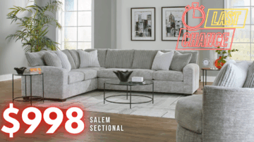 Last Chance Deal! - Salem Oyster Sectional