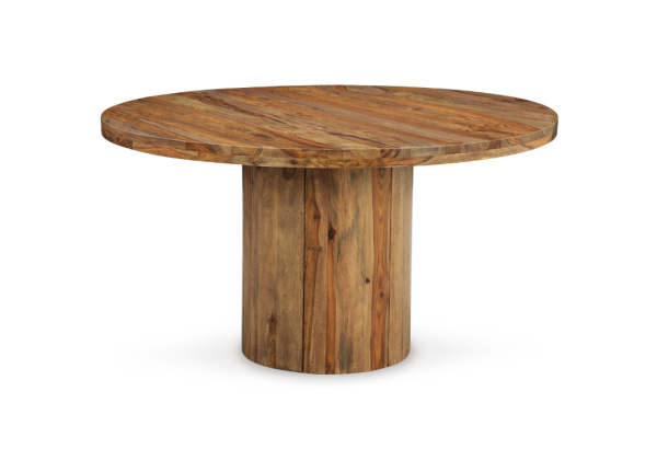 Dressonni Brown Round Dining Table