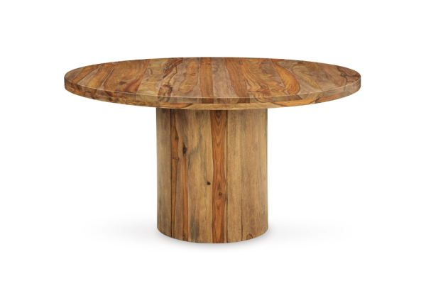 Dressonni Brown Round Dining Table - Image 3