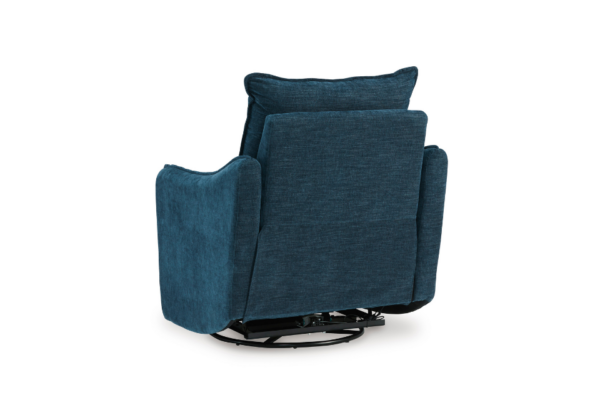 McBurg Navy Power Swivel Recliner - Image 4