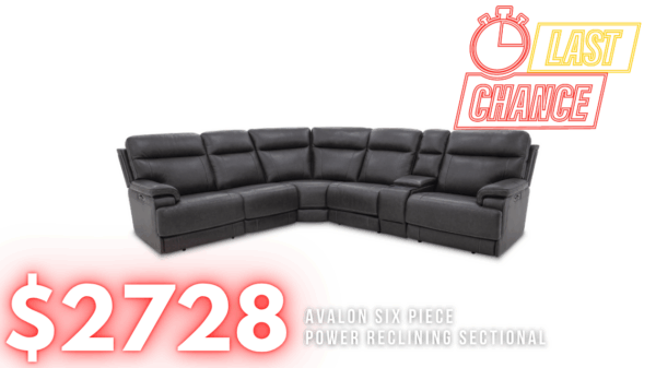 Last Chance Deal! - Avalon 6-Piece Power Reclining Sectional