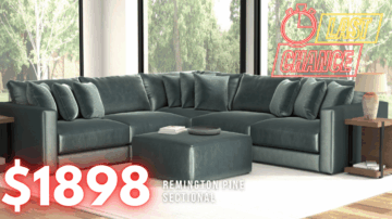 Last Chance Deal! - Remington Pine 5-Piece Sectional
