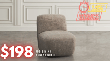 Last Chance Deal! - Josie Mink Swivel Accent Chair