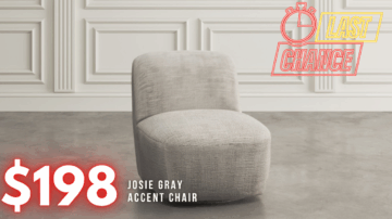 Last Chance Deal! - Josie Gray Swivel Accent Chair