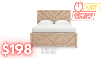 Last Chance Deal! - Sanginlane Tan Queen Bed
