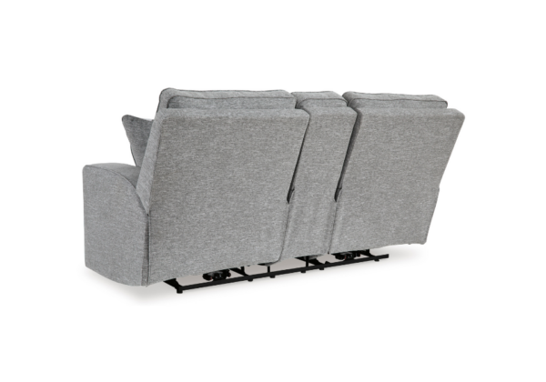 Biscoe Pewter Power Reclining Loveseat - Image 5