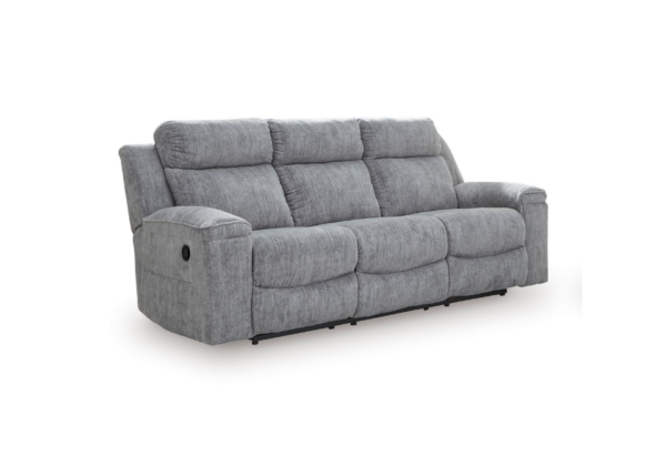 Buntington Pewter Reclining Sofa Set - Image 3