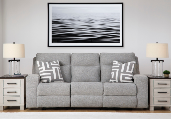 Biscoe Pewter Power Reclining Sofa - Image 2