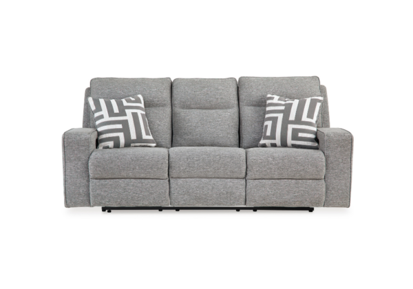 Biscoe Pewter Power Reclining Sofa