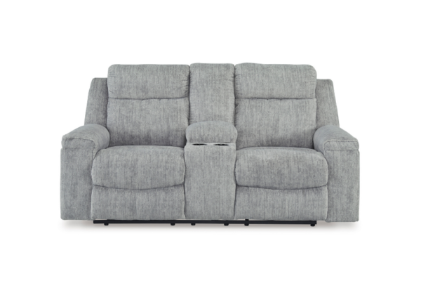 Buntington Pewter Reclining Loveseat