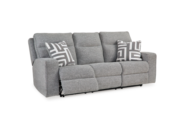 Biscoe Pewter Power Reclining Sofa Set - Image 3