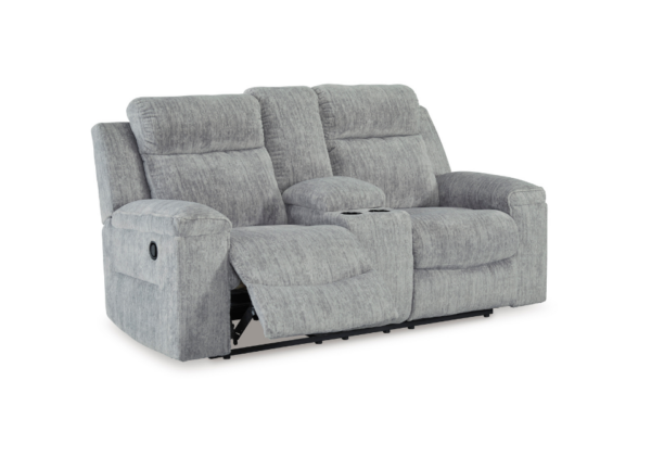 Buntington Pewter Reclining Sofa Set - Image 4