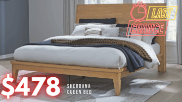 Last Chance Deal! - Sherbana Queen Panel Bed