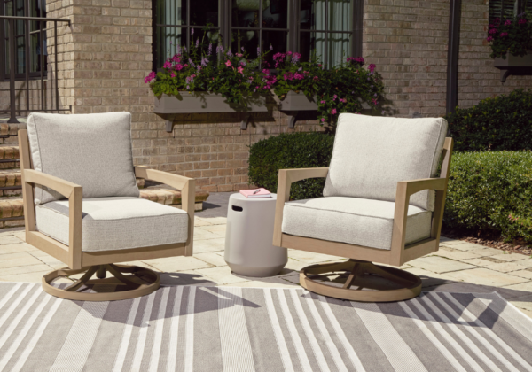 Hallow Creek Outdoor Swivel Lounge Chair - Image 2