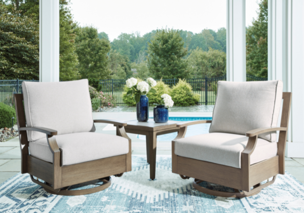 Rainier Ranch Outdoor Swivel Glider Chair - Image 2