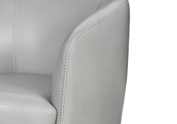 Derby Light Gray Swivel Club Chair - Image 4