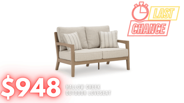 Last Chance Deal! - Hallow Creek Outdoor Loveseat