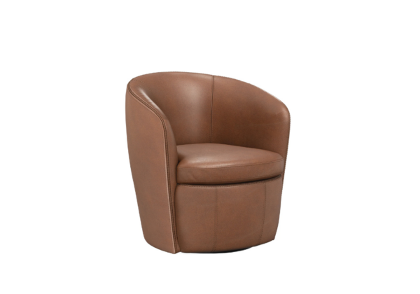 Derby Brown Swivel Club Chair