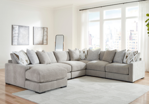 Aslan Court 6-Piece LAF Chaise Sectional - Image 2