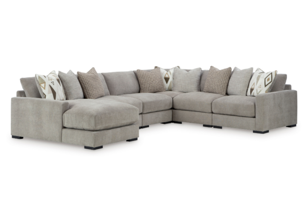 Aslan Court 6-Piece LAF Chaise Sectional