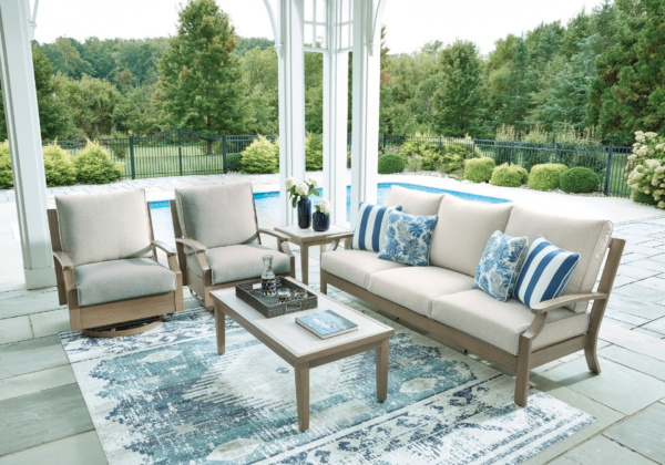 Rainier Ranch Outdoor Swivel Glider Chair - Image 6