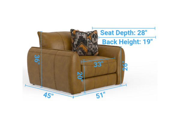 Corvara Caramel Chair - Image 4