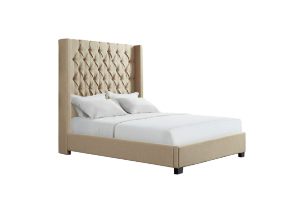 Morrow Natural Upholstered Queen Bed