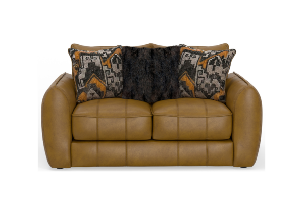 Corvara Caramel Loveseat