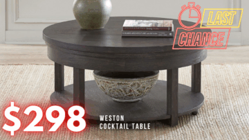 Last Chance Deal! - Weston Lift Top Cocktail Table