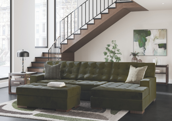 Caspian-Town Olive RAF Sofa Chaise - Image 2