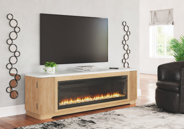 Camdill Extra Large TV Stand w/ Fireplace Insert - Image 2
