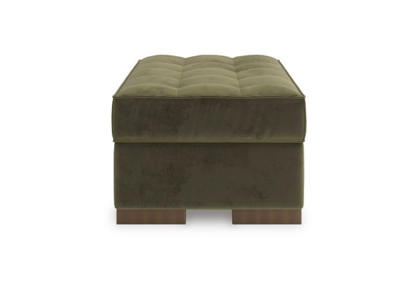 Caspian-Town Olive Ottoman - Image 2