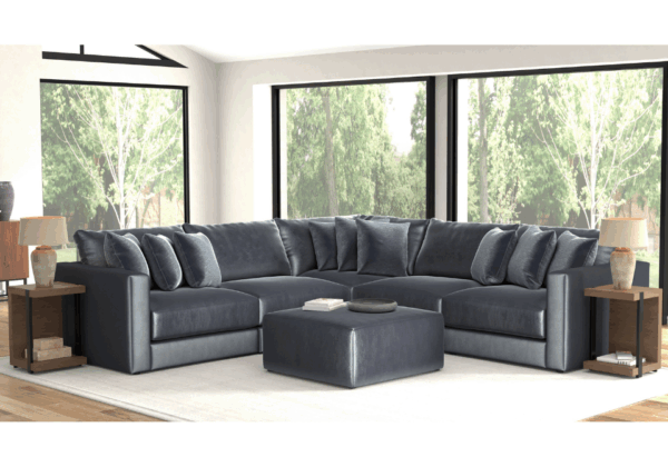 Remington Slate Ottoman - Image 4
