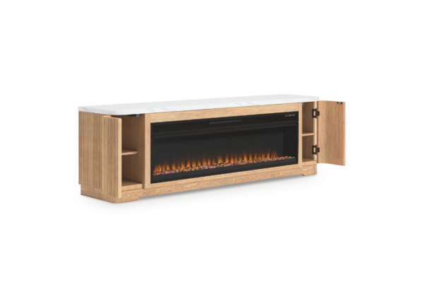 Camdill Extra Large TV Stand w/ Fireplace Insert - Image 3