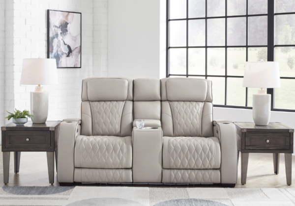 Boyington Gray Power Reclining Loveseat - Image 2