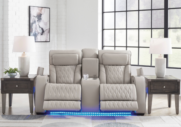 Boyington Gray Power Reclining Loveseat - Image 3