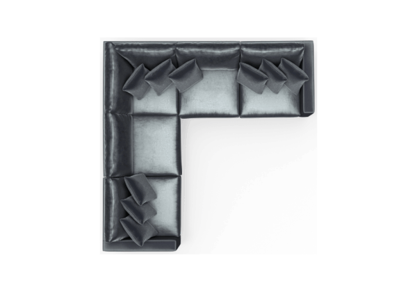 Remington Slate 5-Piece Sectional - Image 6