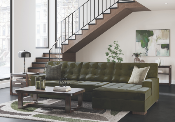 Caspian-Town Olive RAF Sofa Chaise - Image 3