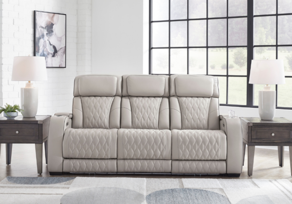 Boyington Gray Power Reclining Sofa - Image 2