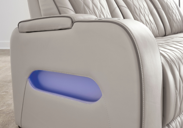 Boyington Gray Power Reclining Sofa - Image 6