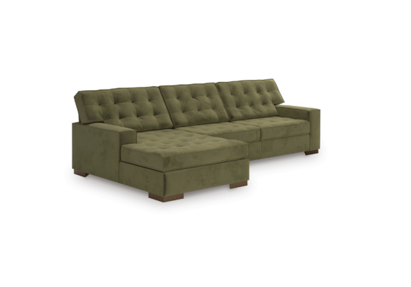 Caspian-Town Olive LAF Sofa Chaise