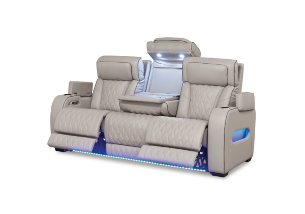 Boyington Gray Power Reclining Sofa - Image 3
