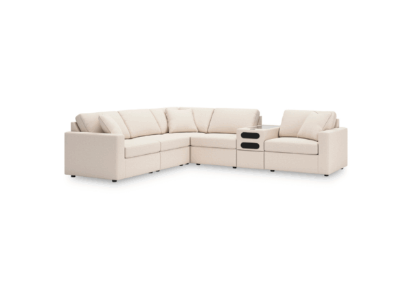 ModMax Oyster 6-Piece Sectional with Audio Console