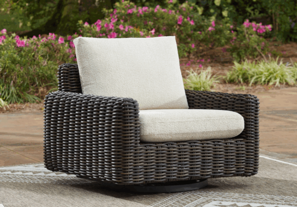 Kimora Swivel Glider Lounge Chair with Cushion - Image 5