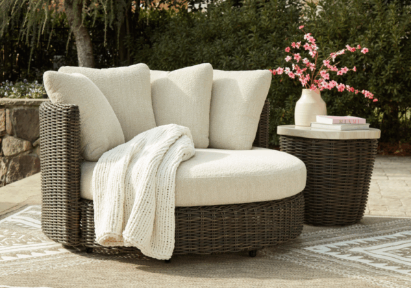 Kimora Swivel Lounge Chair with Cushion - Image 5